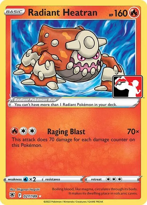 Astral Radiance Radiant Heatran [Prize-Pack] Pokémon card